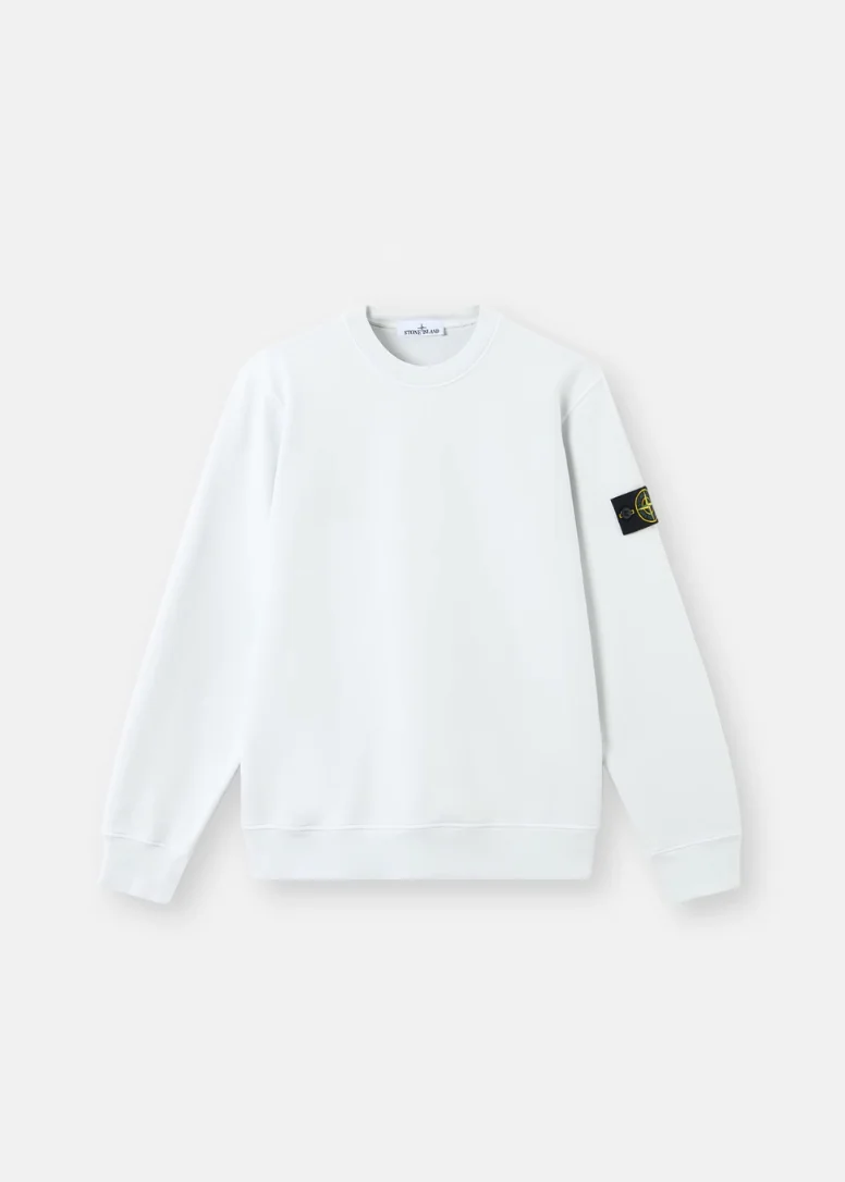 PULL BLEU CIEL COTON STONE