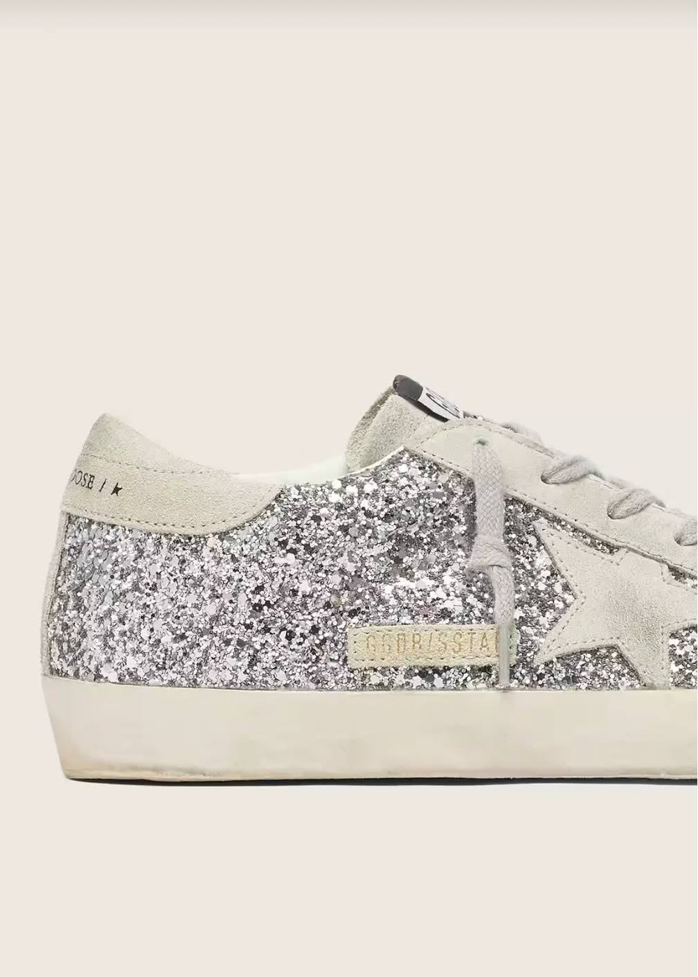 Super-Star à paillettes argentées