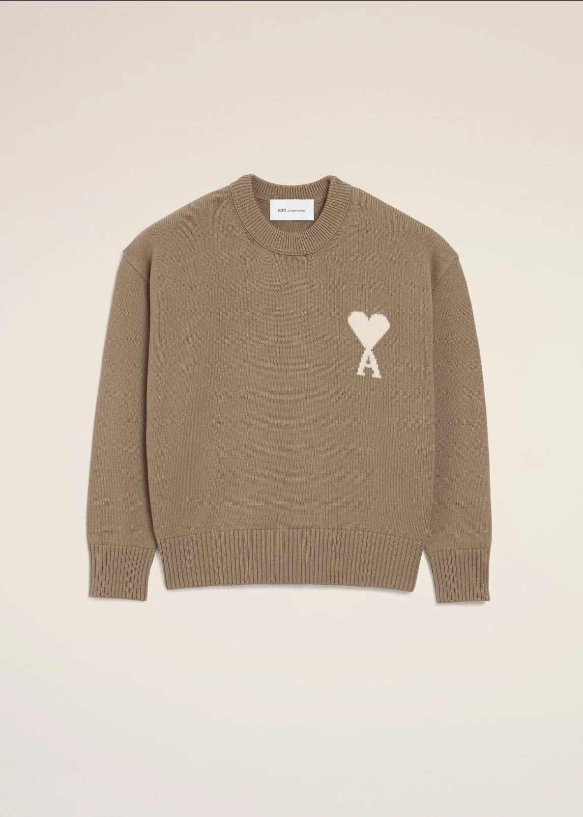 PULL BEIGE COL ROND AMl