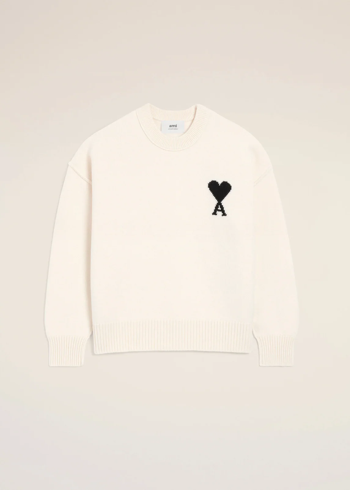 PULL BLANC COL ROND AMI