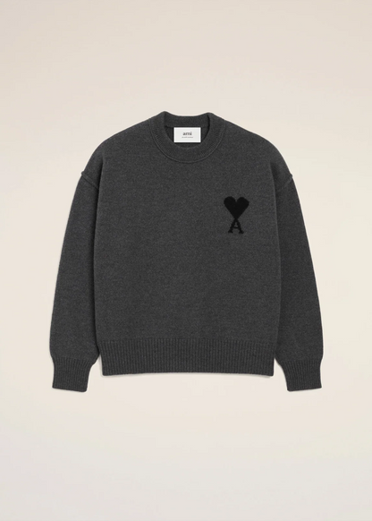 PULL GRIS COL ROND AMl