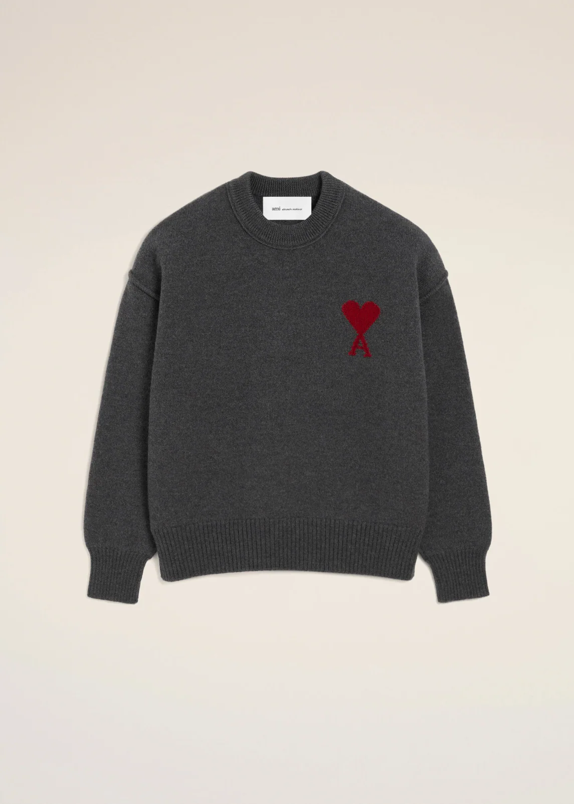 PULL GRIS COL ROND AMl