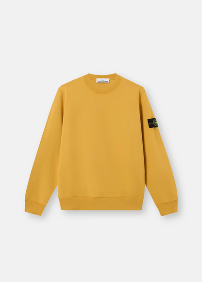 PULL COTON MOUTARDE STONE