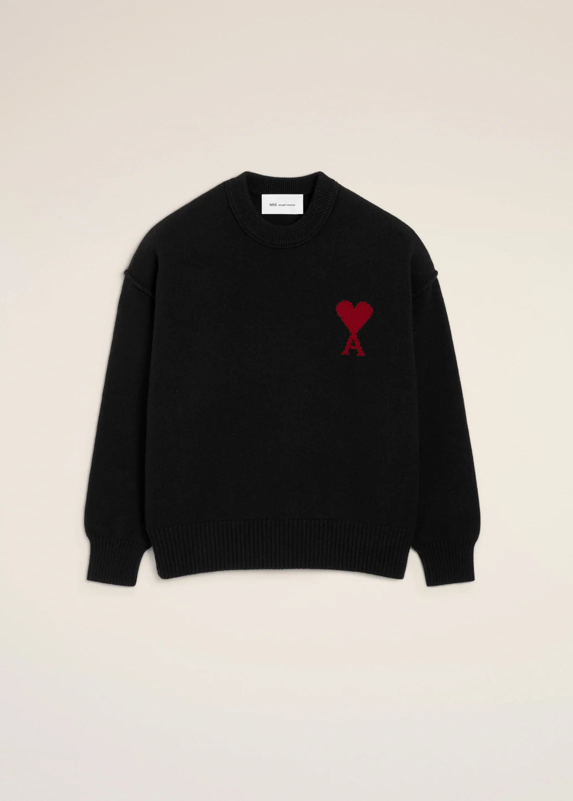 PULL NOIR COL ROND AMl