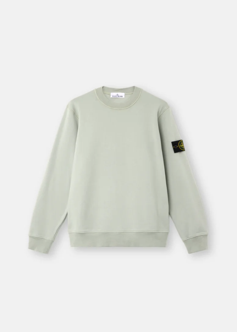 PULL VERT SAUGE COTON STONE
