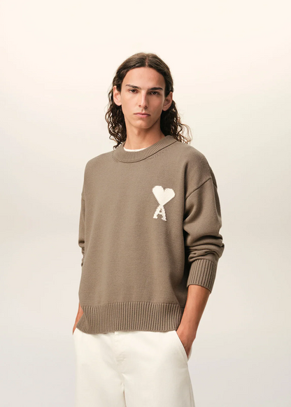 PULL BEIGE COL ROND AMl