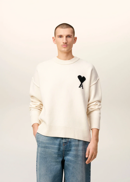 PULL BLANC COL ROND AMI