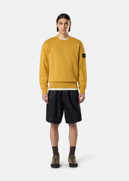 PULL COTON MOUTARDE STONE