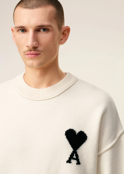 PULL BLANC COL ROND AMI