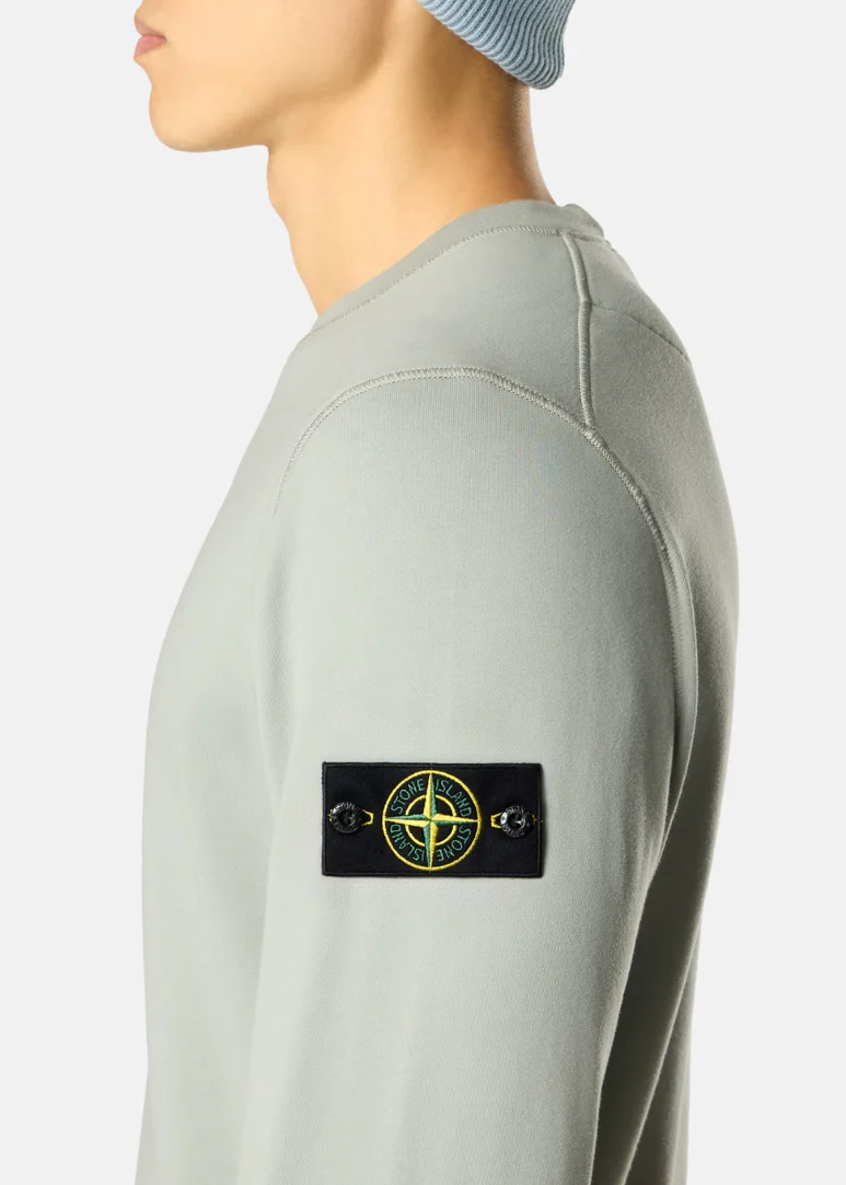 PULL VERT SAUGE COTON STONE