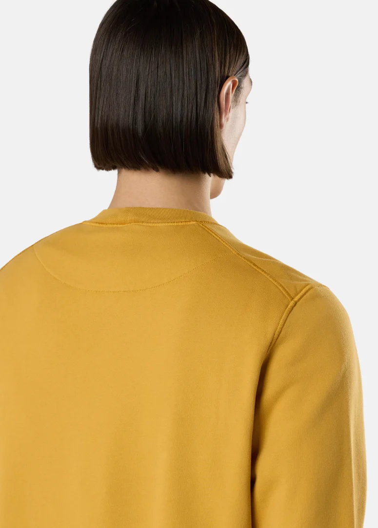 PULL COTON MOUTARDE STONE