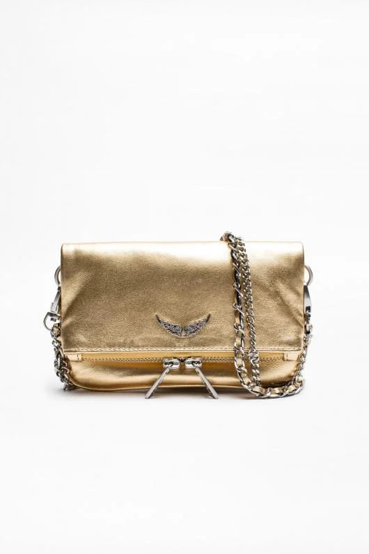 Pochette Rock Métal Or